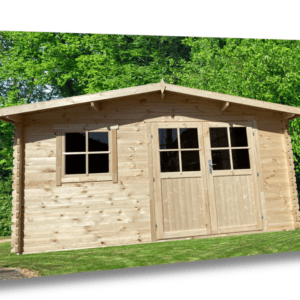 28mm Gartenhaus 400x300 cm 4x3 m Gerätehaus Holzhaus Blockhaus