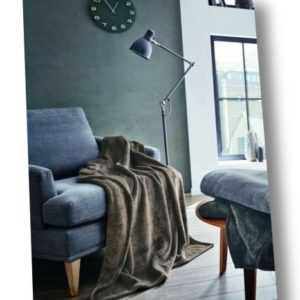 Decke Kuscheldecke Wohndecke bugatti anthrazit 160x220cm