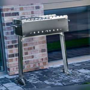NEU Edelstahl Schaschlikgrill Aganjok KM, Mangal, Edelstahlgrill, Holzkohlegrill