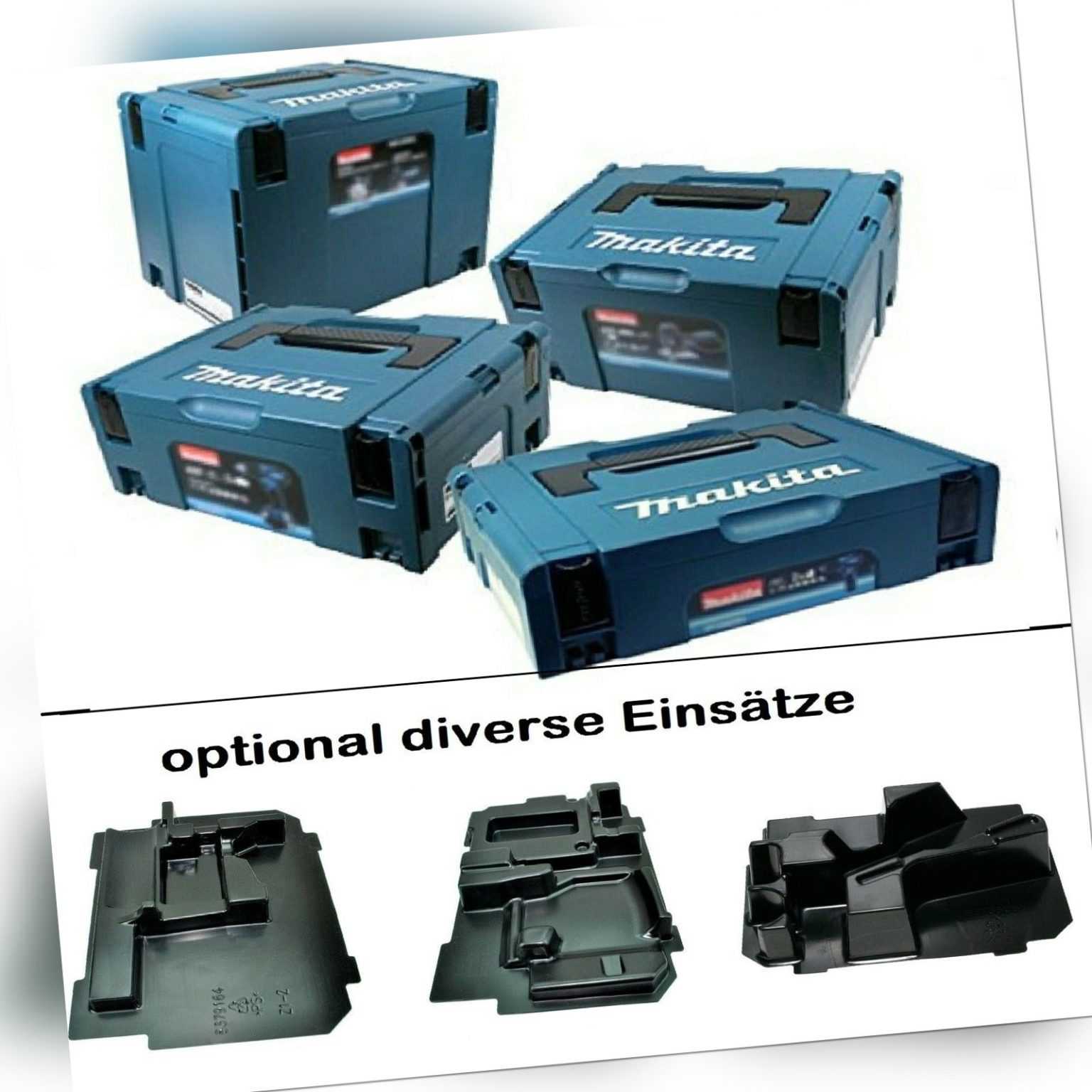 Neue Makita Systemkoffer MakPac 1 , 2 , 3 ,4 Maschinen-Leerkoffer ohne Aufkleber