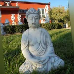 Buddha, Steinfigur, Gartenfigur, Steinguss, Feng Shui, Skulptur, Gartendeko