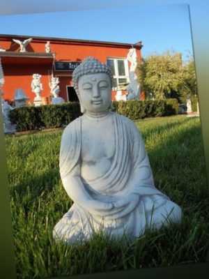 Buddha, Steinfigur, Gartenfigur, Steinguss, Feng Shui, Skulptur, Gartendeko
