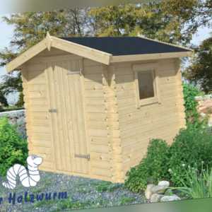 19 mm Gartenhaus 200x200 cm Blockhaus Gerätehaus Holzhaus Holz Schuppen