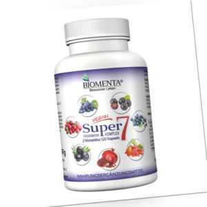BIOMENTA Super7 Antioxidantien - 120 Aronia-Cranberry-Granatapfel-Kapseln - vean