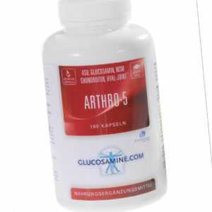 Arthro-5  Kapseln mit Glucosamin, Chondroitin, MSM. 180 Kapseln.