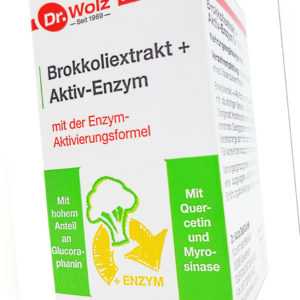 Dr.Wolz Brokkoliextrakt + Aktiv-Enzym 60 Kapseln, Glucoraphanin + Buch gratis