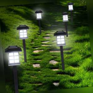 6-24x LED Solarlampe Gartenlampe Außenlampe Solarleuchte Beleuchtung Leuchte