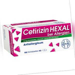CETIRIZIN HEXAL B ALLERGIE Filmtabletten 100 St PZN:01830229