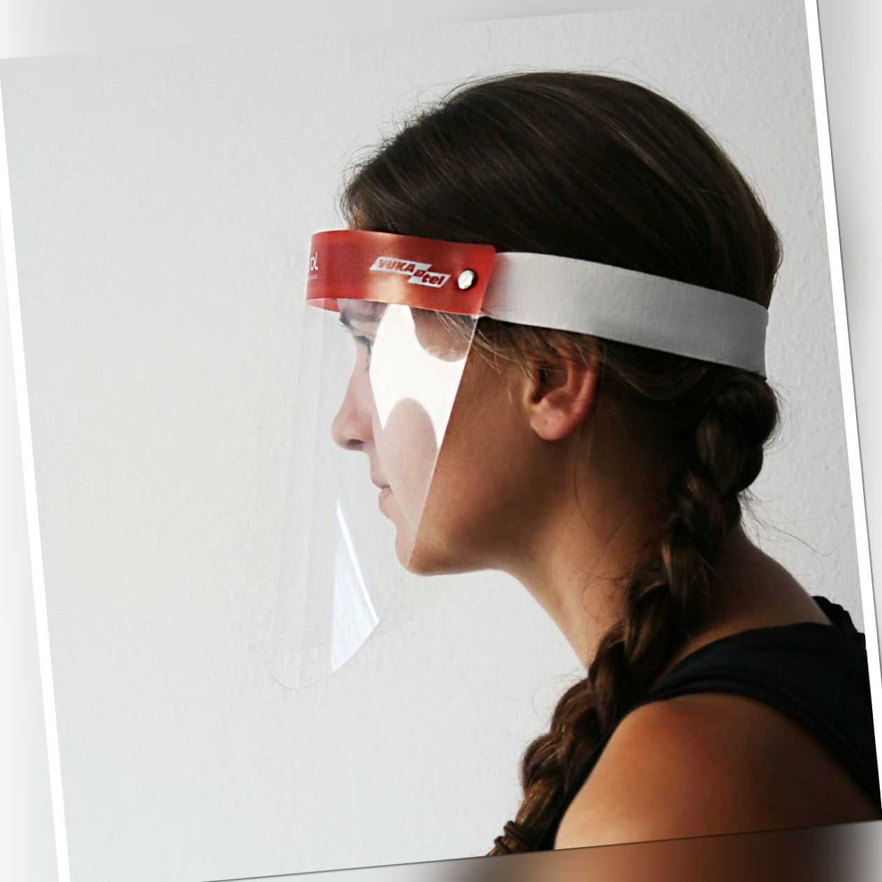 Full-Face-Shield (5er Pack) PVC Schild transparent  Leicht Universelle Größe