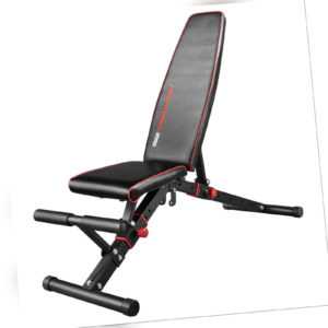 TrainHard® deluxe Hantelbank Trainingsbank Schrägbank klappbar verstellbar