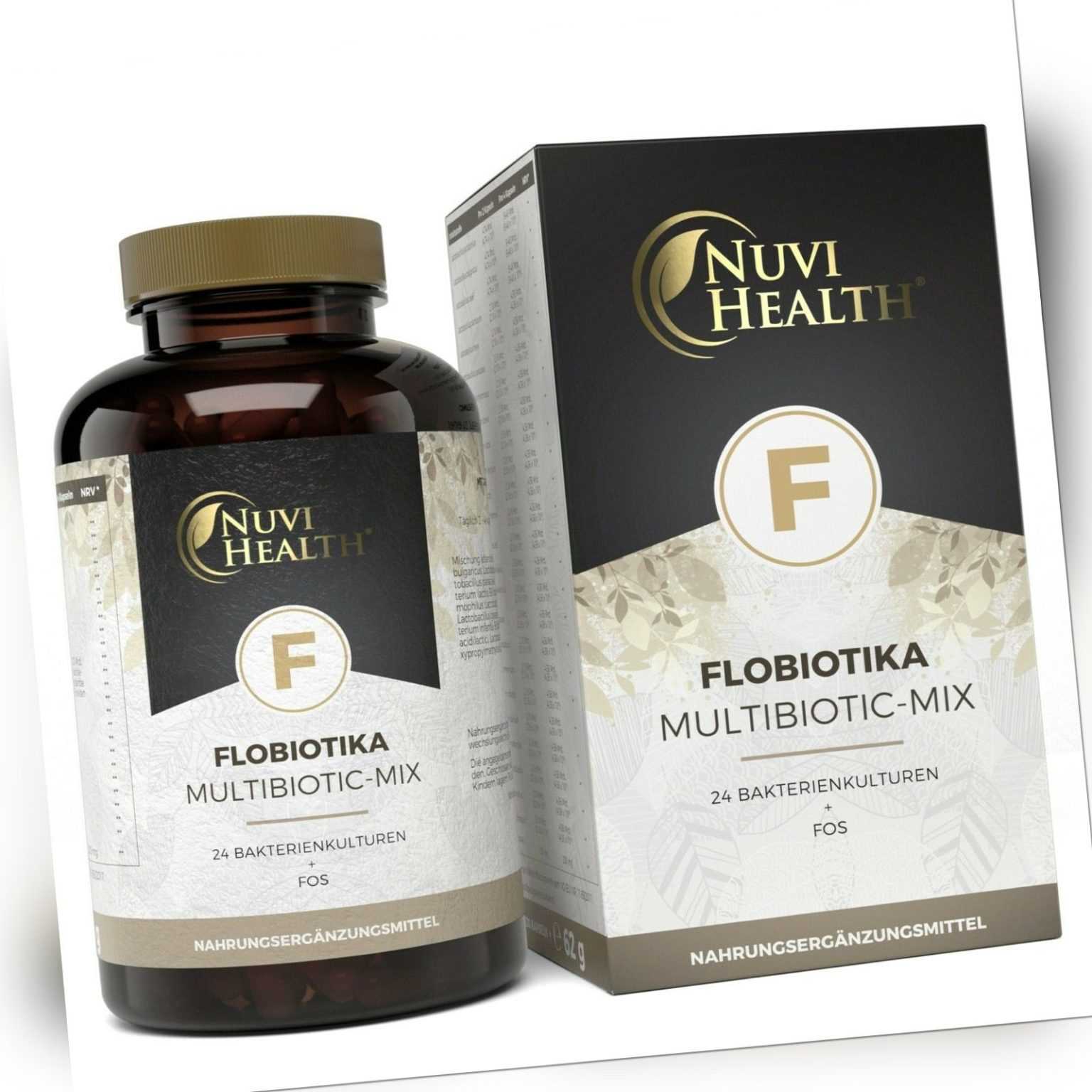 Flobiotika - 120 Mrd KBE / Tagesdosis - Probiotica Darmflora - 120 Kapseln Vegan