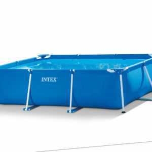 INTEX Family Swimming Pool 300 x 200 x 75cm Schwimmbecken Rechteck Stahlrahmen