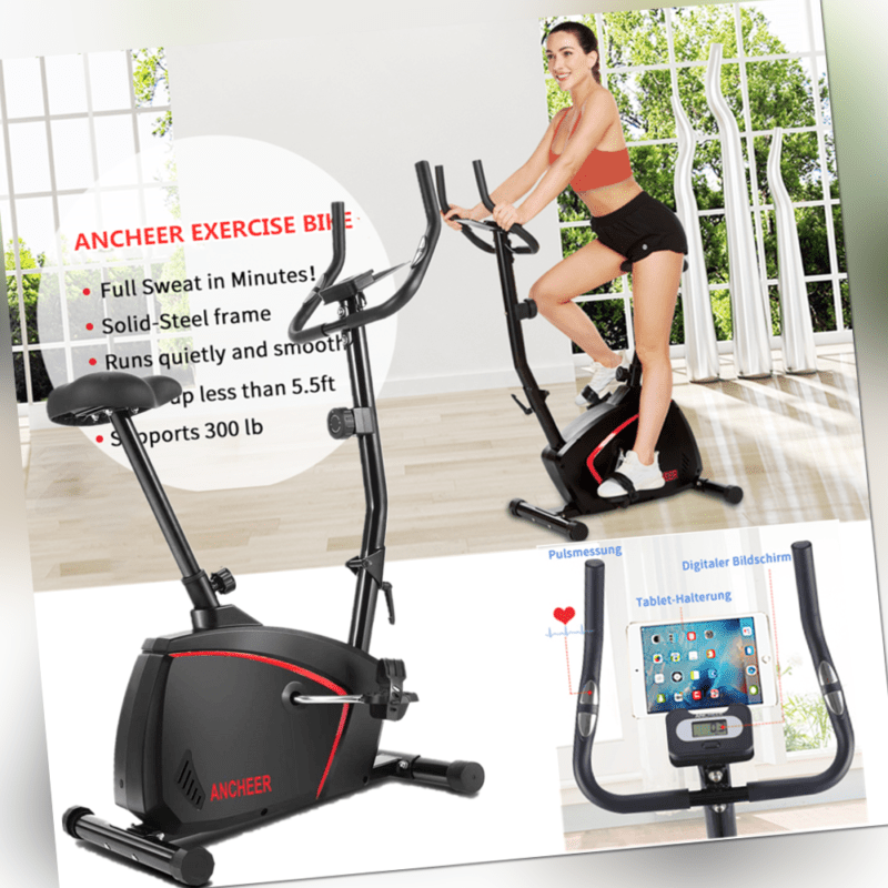 Indoor Fitness Fahrrad Heimtrainer Trimmrad Hometrainer Ergometer LCD bis 150kg