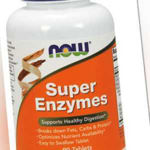 Now Foods, Super Enzymes, Supports Healthy Digestion, 90 Tabletten
