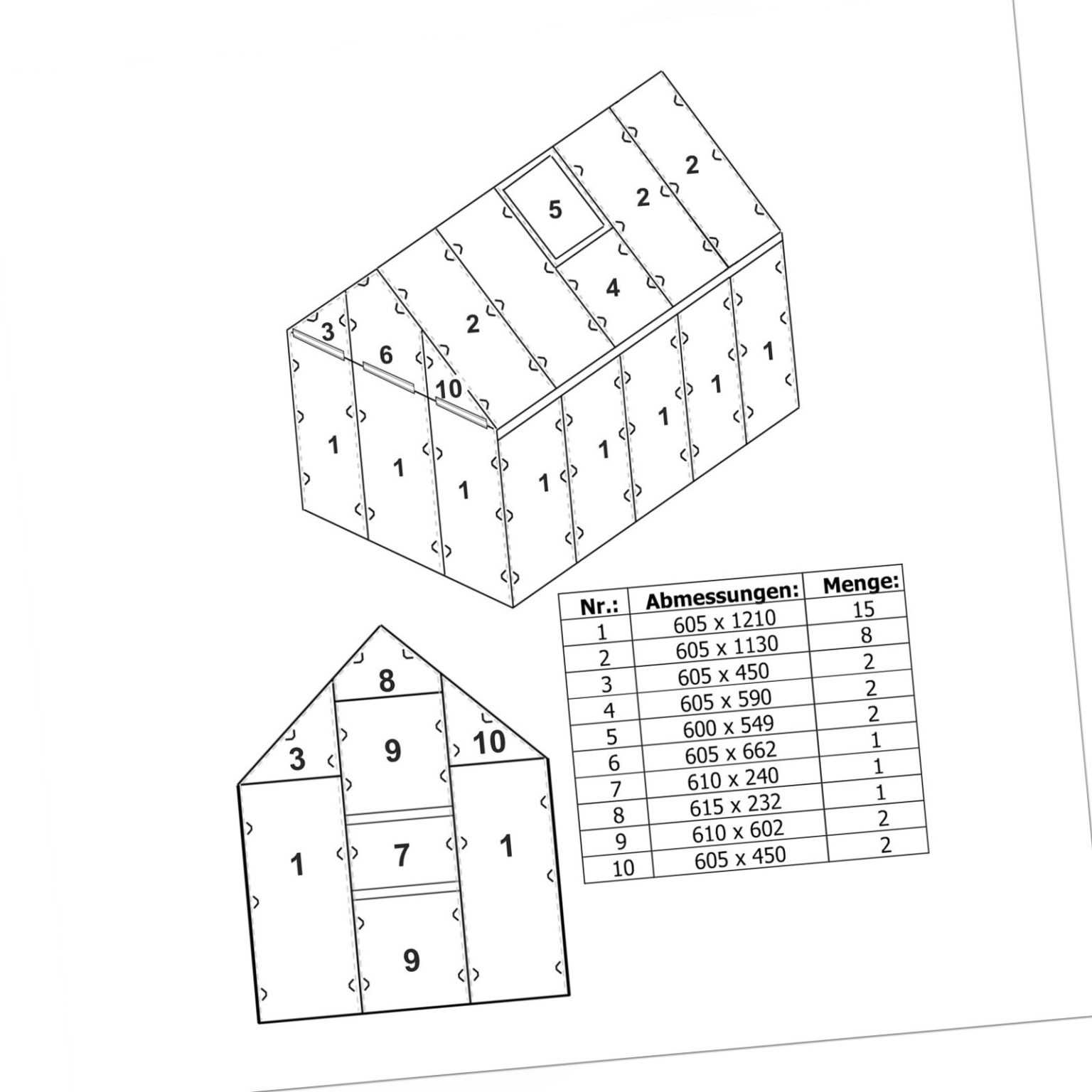 Zelsius Hohlkammerstegplatten Set 36-teilig | 6 mm Ersatz Gewächshausplatten