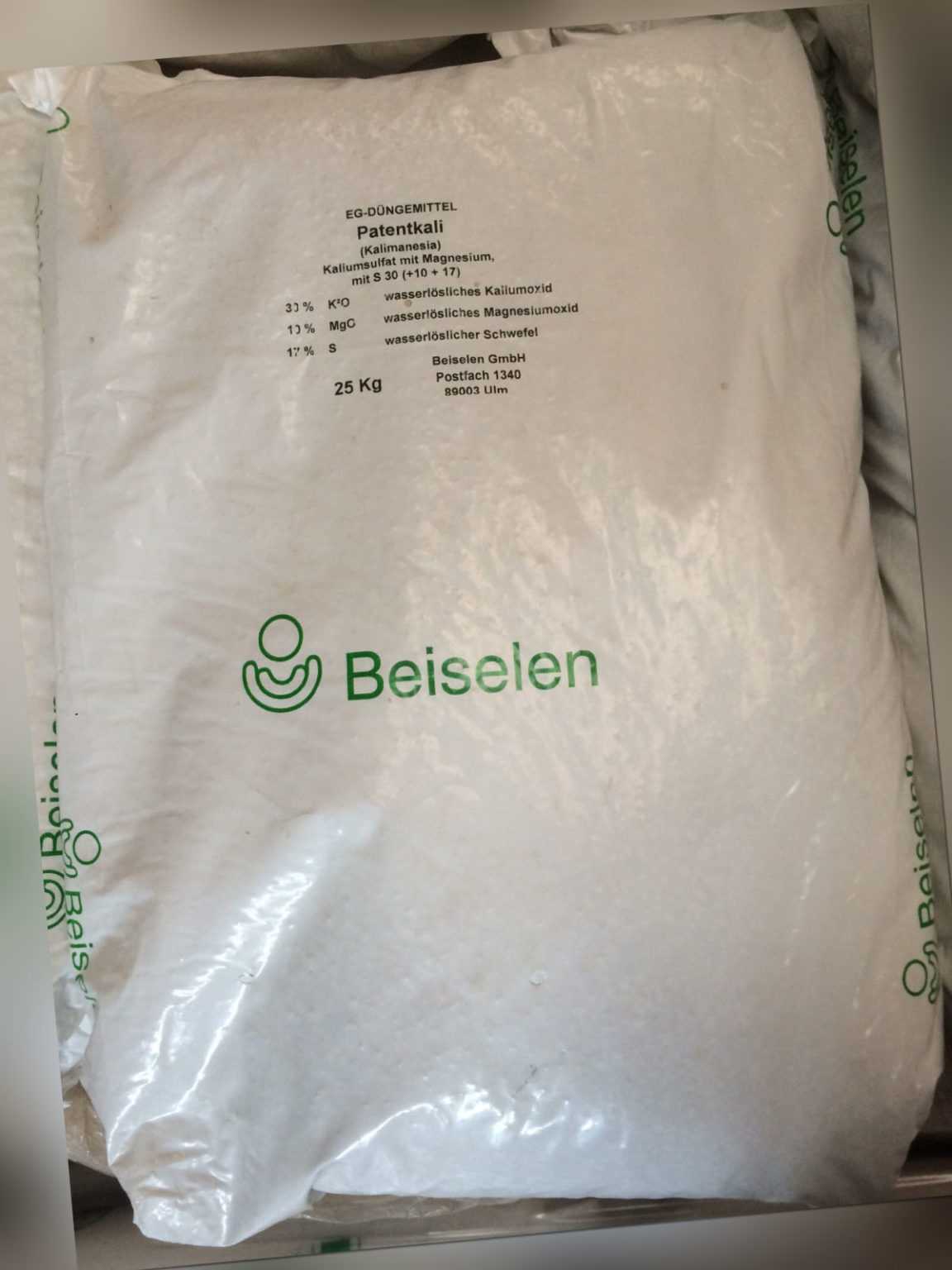 Patentkali - Kalimagnesia 25 kg Herbstdünger Kalium Magnesium Schwefel