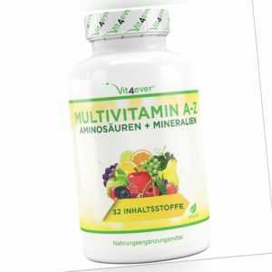 A-Z Multivitamine & Mineralien 365 Tabletten - 32 Wirkstoffe Multivitamin vegan