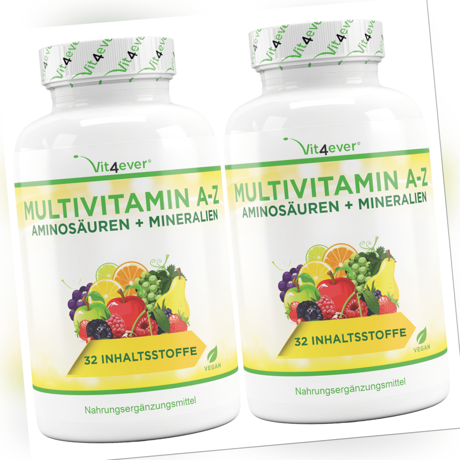 2x 365 MULTIVITAMIN A-Z Tabletten (vegan) Vitamine + Mineralien 32 Wirkstoffe