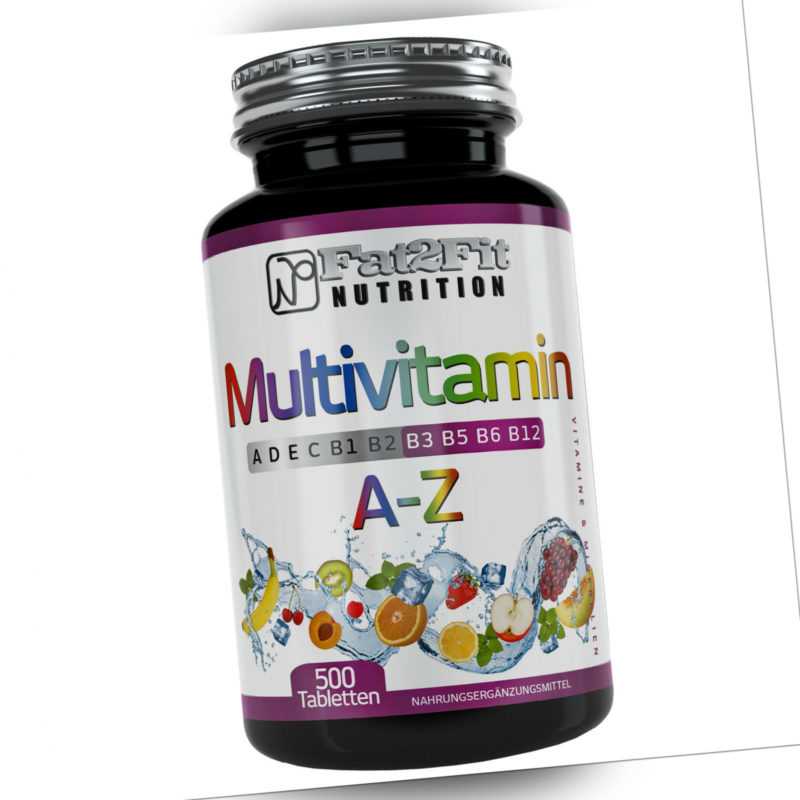 Multivitamin A-Z 500 Tabletten Vitamine Mineralien Spurenelemente A bis Zink
