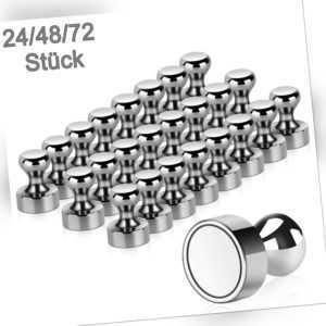 Neodym Magnete Für Magnettafel Pinnwand Kegel Magnet Whiteboard 24 / 48 /72 pcs