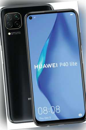 Huawei P40 lite 128GB Dual-SIM schwarz ohne Simlock - Sehr guter Zustand