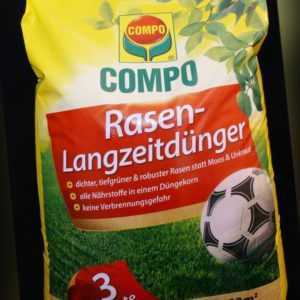 Compo Rasen-Langzeitdünger 20 kg Rasendünger 800 m² Feingranulat NPK-Dünger