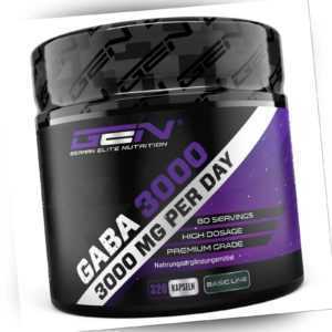 GABA-3000 320 Kapseln á 750 mg - HGH - Muskelaufbau - Regeneration - Schlaf