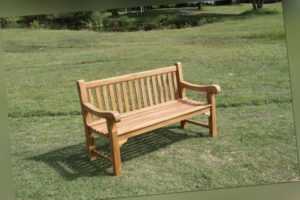 Elefantenbank - Teak massiv Gartenbank - Teakbank 150cm