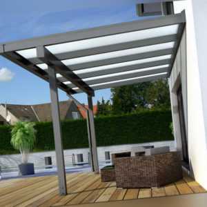 TREND Aluminium Terrassenüberdachung Terrassendach Alu Überdachung Carport