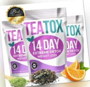 TEATOX Detox Tee 14 Tage Diät abnehmen Kur Entgiftungskur Entschlackungstee