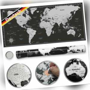 Pustalon Weltkarte Zum Rubbeln in Deutsch Rubbel Weltkarte Rubbelkarte Landkarte