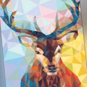 Schipper 609460737 Polygon-Art Hirsch Malen nach Zahlen
