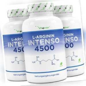 L-Arginin 4500 420-1260 Kapseln (vegan) - Aminosäure, Hochdosiert, Laboranalyse