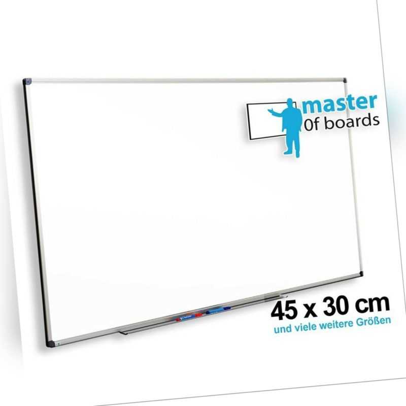MoB Whiteboard Schreibtafel Magnettafel Wandtafel Größe 45x30cm Zubehör