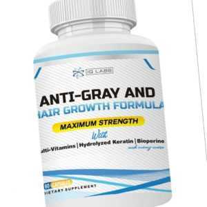 Anti-Gray and Hair Growth Formula Supplement Pills+Vitamins+Keratin+Biotin