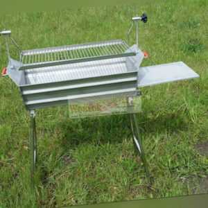 MANGAL Schaschlik GRILL "Leto" Edelstahl 2mm + Gratis Spieße
