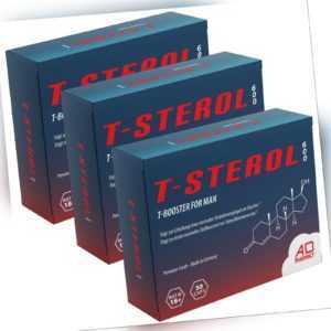 3x T-STEROL 600 - TESTOSTERON BOOSTER - ANABOL - MUSKELAUFBAU - POTENZ TESTO