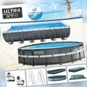 Intex Swimming Pool XTR Frame Pool mit Sandfilter Schwimmbecken Schwimmbad