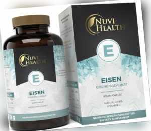 Eisen-Bisglycinat 240 Tabletten (V) Hochdosiert mit 50mg + Vitamin C (natürlich)