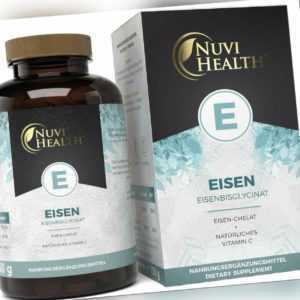 Eisen-Bisglycinat 240 Tabletten (V) Hochdosiert mit 50mg + Vitamin C (natürlich)