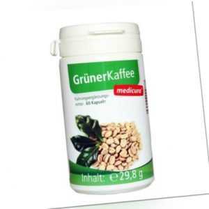 Grüner Kaffee 200mg - 60 Kapseln - Chlorogensäure Fatburner medicura #287