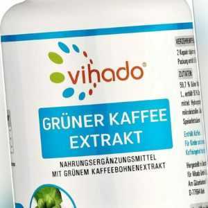 Vihado Grüner Kaffee Kapseln reiner grüner Kaffee Extrakt hochdosiert 33,5 g