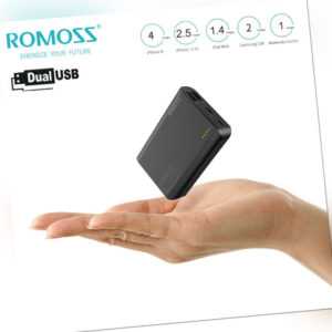 ROMOSS Powerbank 10000mAh 2USB Externe Batterie Ladegerät Akku Schnell Für Handy