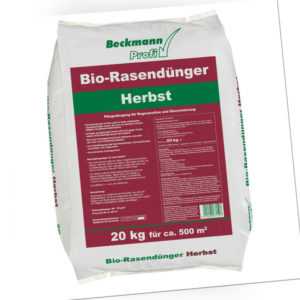 20 kg Bio-Rasendünger Herbst organisch für ca.500m² Beckmann Premium Profi