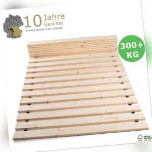 TUGA-Holztech Rollrost Lattenrost 300Kg gesunder Schlaf mit 10 Jahren Garantie