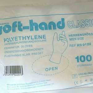 PE Einweg Handschuhe Einmalhandschuhe Folienhandschuhe Plastik Herren 100 Stück