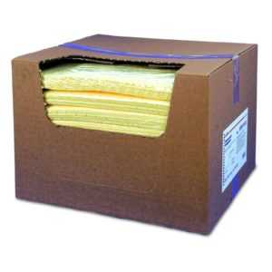 100 Ölsaugtücher universal 40 x 40 cm für Öl Wasser Chemikalien Ölbinder Vlies