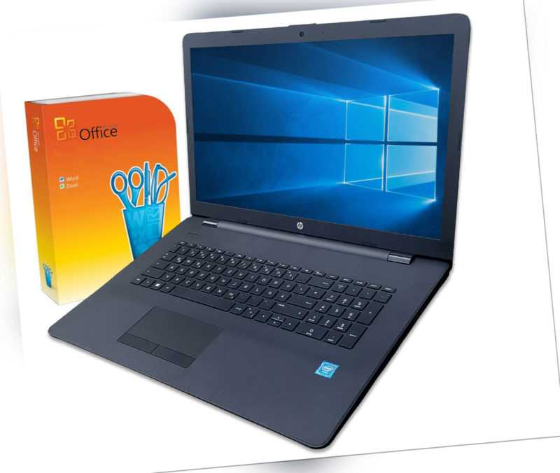 HP Notebook 17 Zoll AMD 2 x 3,5Ghz - 8GB - 512  SSD -Win10 - MS Office - DVD-RW