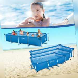 Intex Family Schwimmbad Swimming Pool  Familienpool Schwimmbecken Rechteck Frame