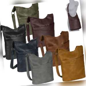 New Bags Damen Umhängetasche Beuteltasche Crossbag Hobo Handtasche NB-3095-1